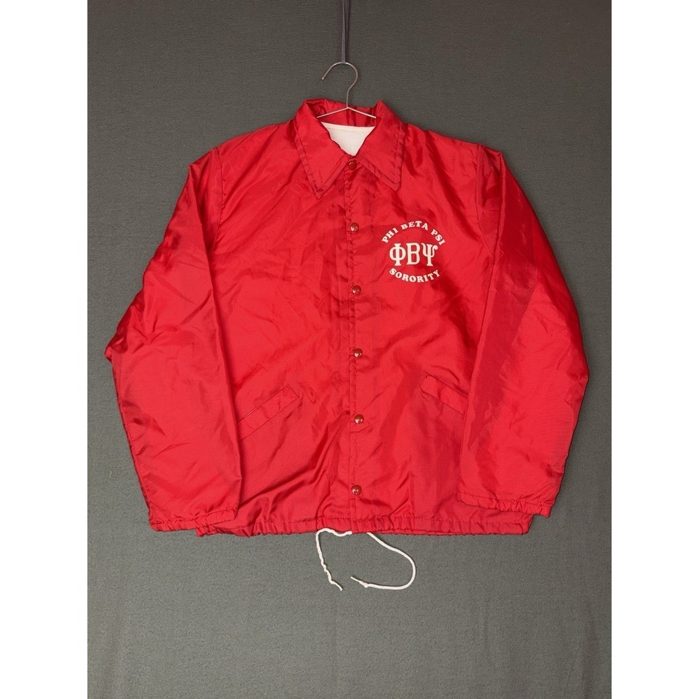 Red Phi Beta Psi Sorority Windbreaker Womens Jacket Size XXL Greek Life